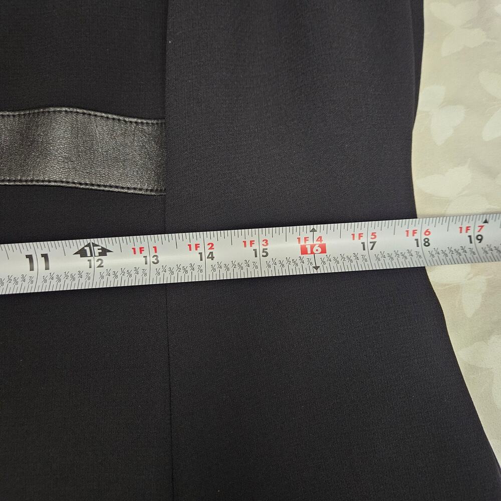 NWT Tahari ArthurSLevine 2pc Dress Suit Set Black Womens 14P Minimalist CorpChic - Picture 10 of 10